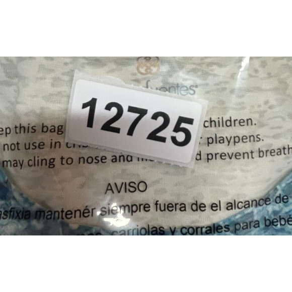 Daisy Fuentes Top Womens Medium Blue Burnout Cap Sleeve Intage Tee Blouse NWT - Picture 9 of 9